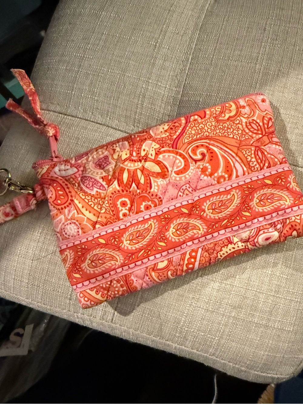 Vera Bradley wristlet - retired Sherbet pattern